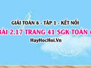 Bài 2.17 SGK Toán 6 tập 1 Kết nối tri thức